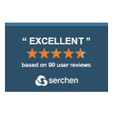Image is a Serchen Review logo. Users can click the logo and will be redirected to Simplicity reviews on the Serchen platform.